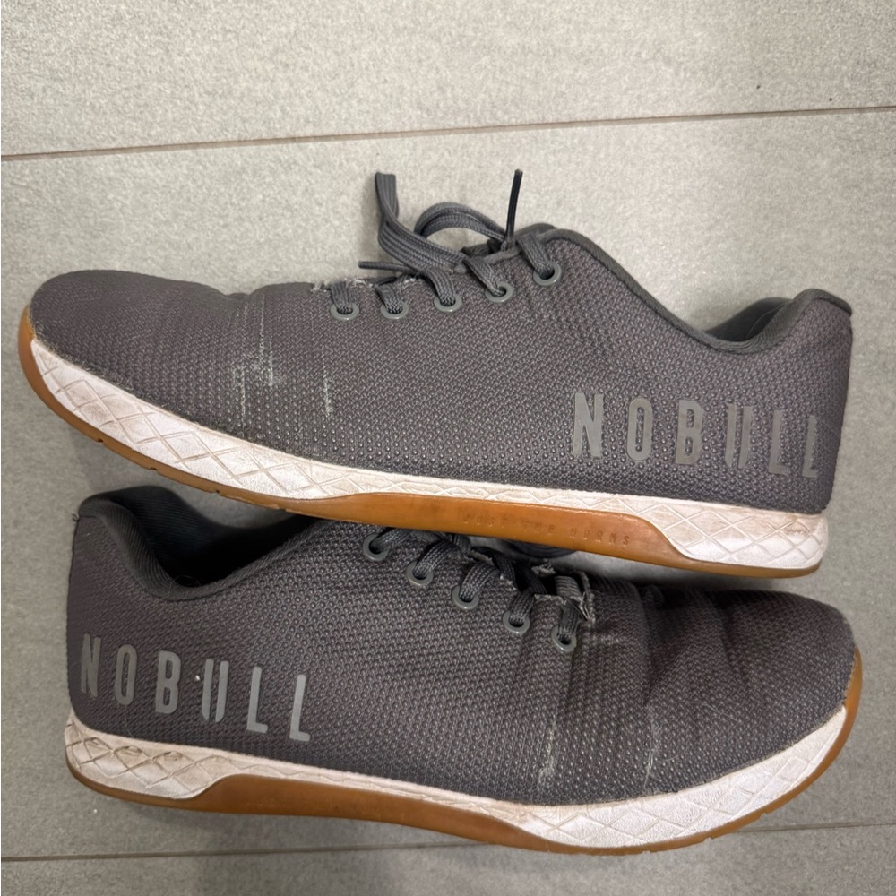NOBULL Gray and White Men’s Athletic Shoes Size 11